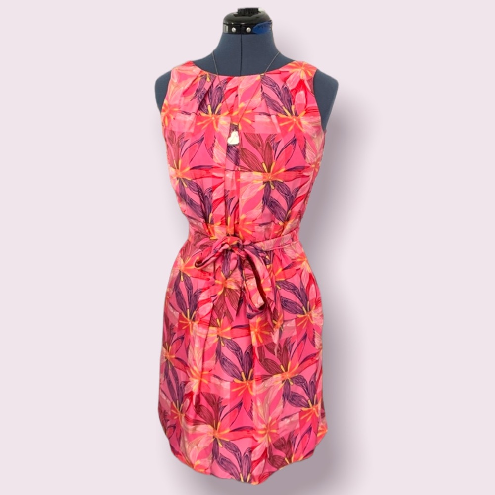 Lilly Pulitzer floral silk shift dress